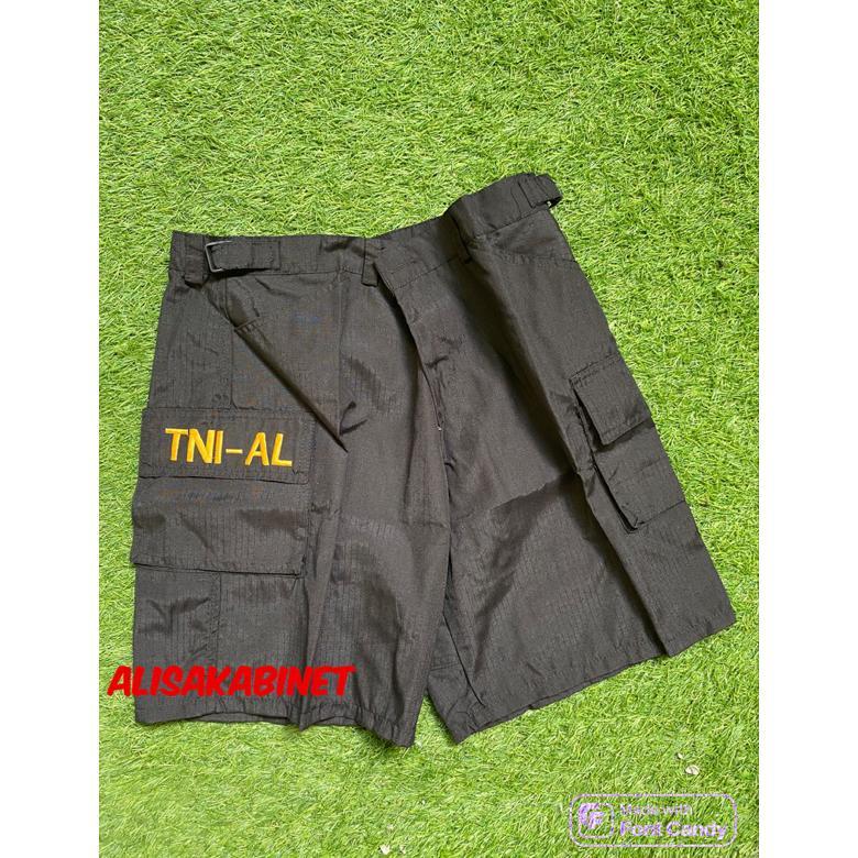 Produk Baru Celana Pendek Lari Hitam Tni Al
