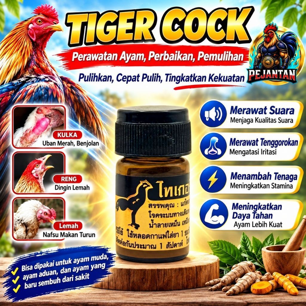 Tiger cock obat goham ayam ampuh