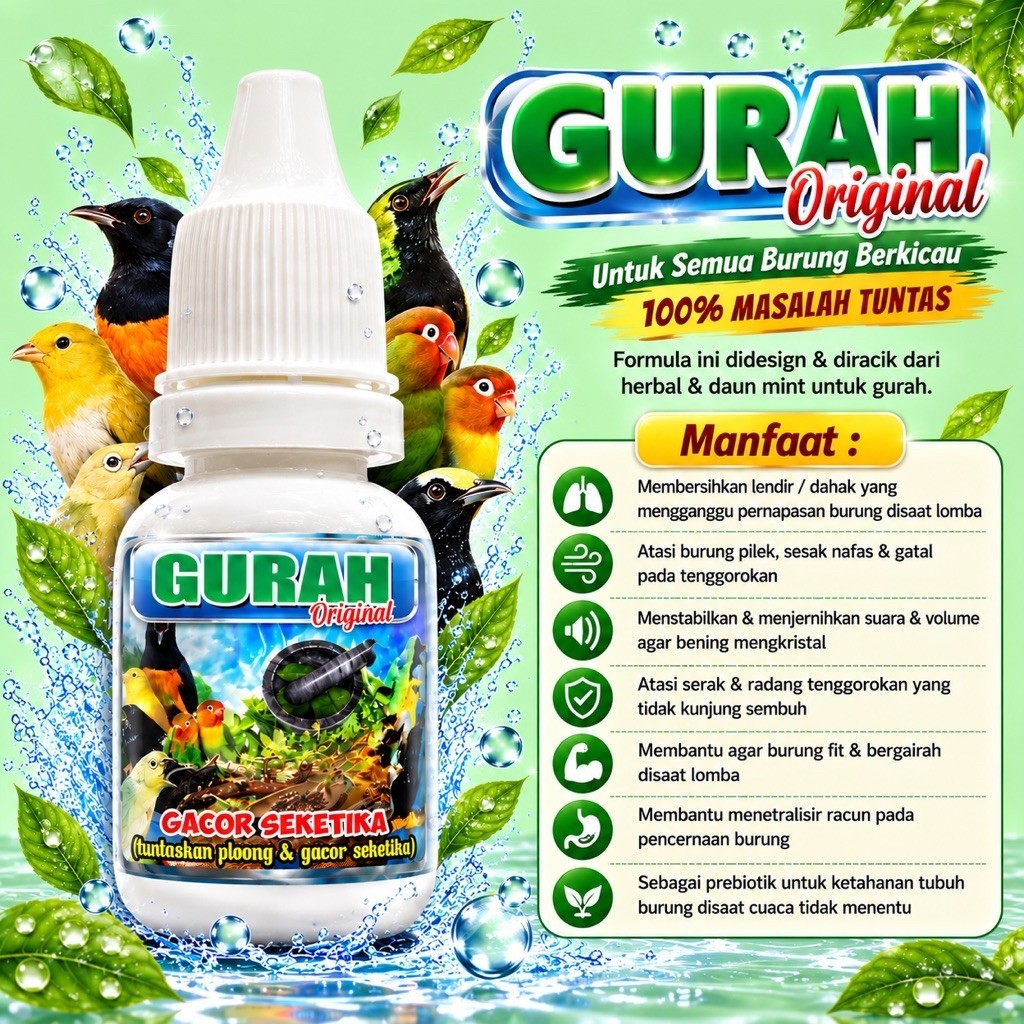 Gurah ORIGINAL BURUNG BERKICAU