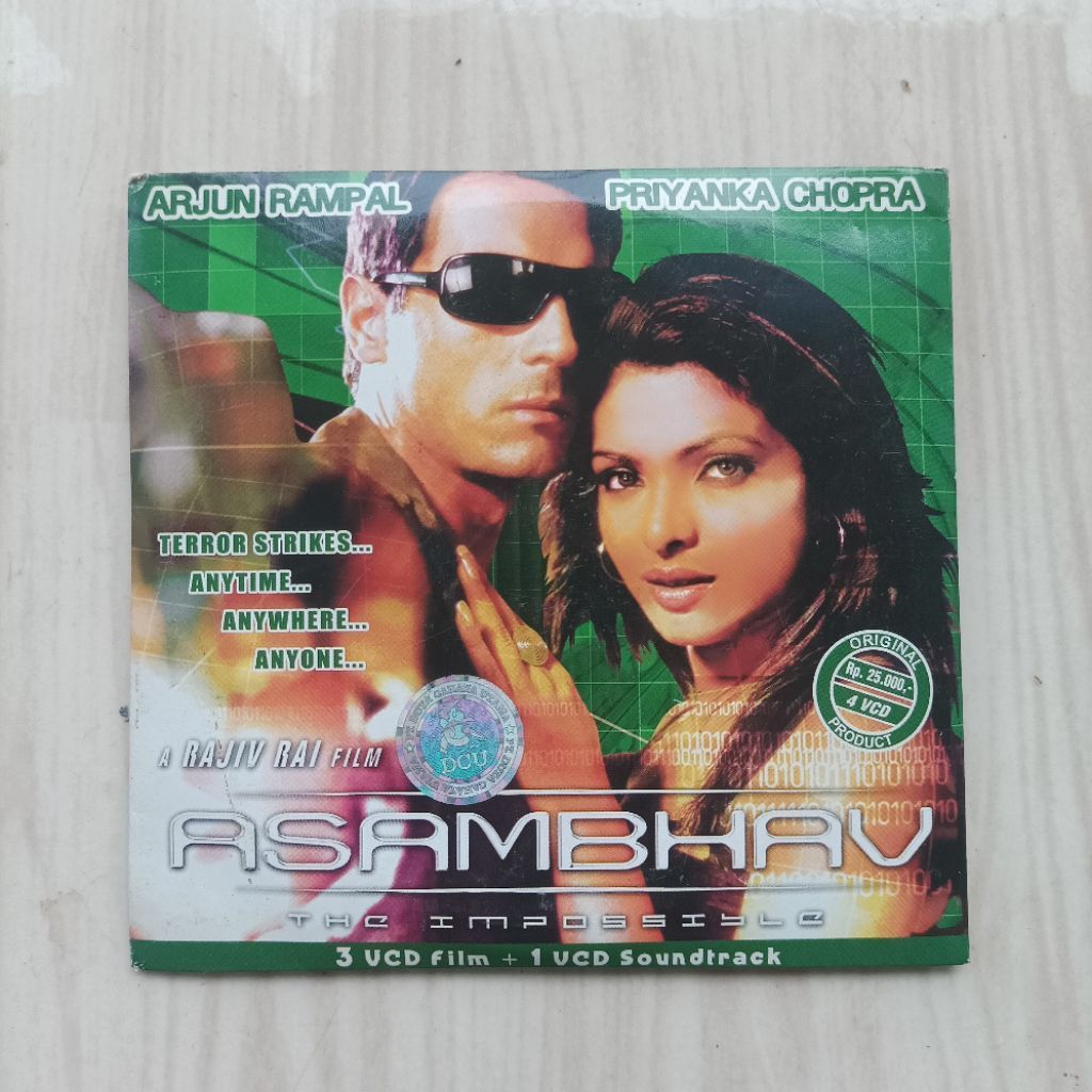 Original Rare 4 Disc VCD Film India Arjun Rampal Asambhav Movie