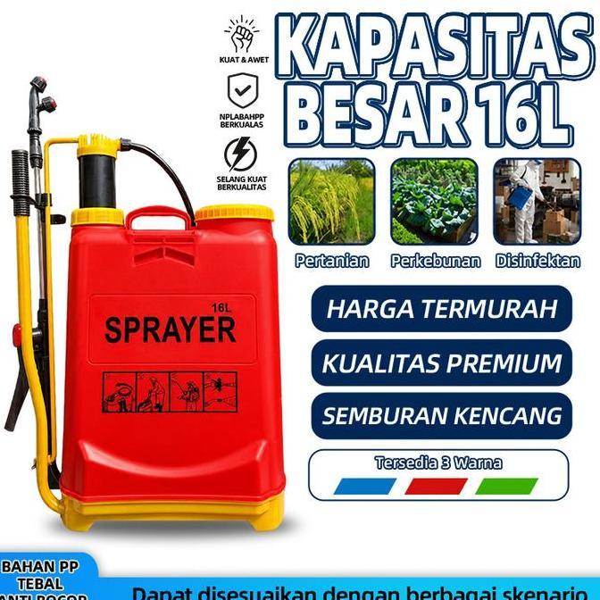 Leeone Sprayer Manual 16L Tangki Semprot Padi Pertanian Alat Semprot Hama Tanaman