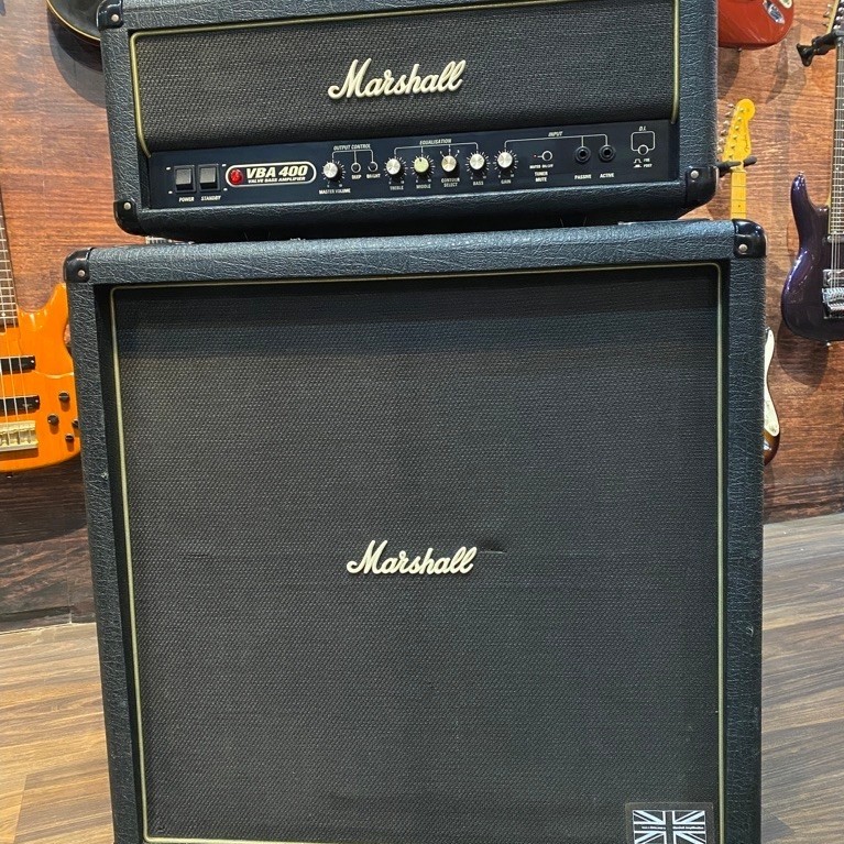 Head Bass Marshall VBA400 400 watt + Cabinet Marshall VBC412 Made in England