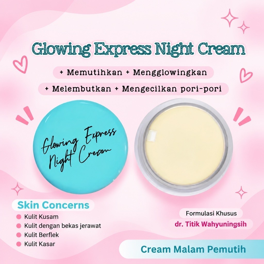 [BPOM] GLOWING EXPRESS NIGHT CREAM