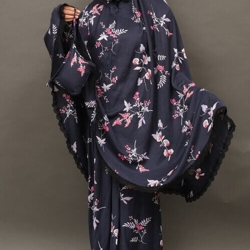 MUKENA KATUN RAYON DEWASA MOTIF BUNGA MELATI RENDA KECIL MURAH/ MUKENA KATUN RAYON PREMIUM MUKENA TE