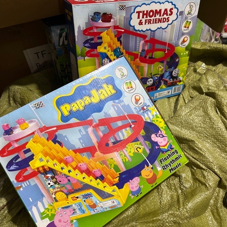 TRACK SLIDE TOY MAINAN EDUKASI LELANG OTWCO.ID