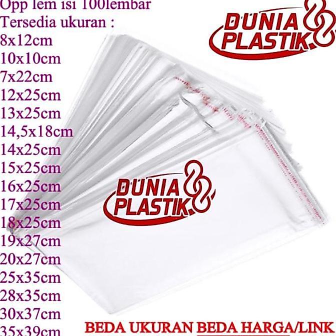 Larismanis- 100Pc Kantong Plastik Opp Lem 19X27Cm Bening Perekat Kemasan Baju Baru