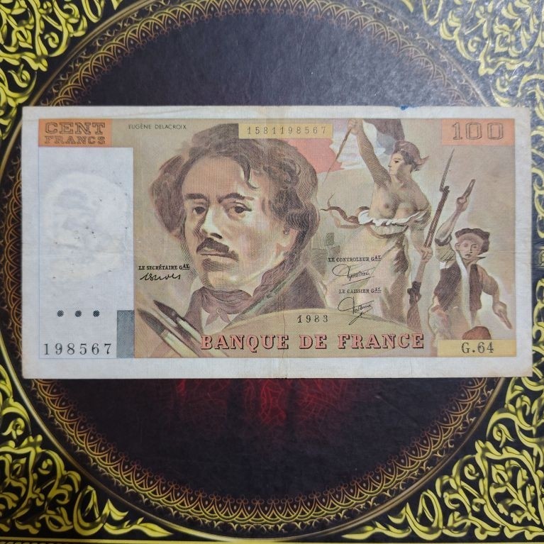 Uang Perancis 100 Franc 1983 vf