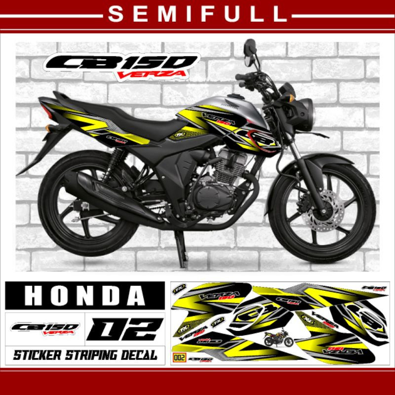 striping variasi CB Verza 150 New /sticker decal motor CB Verza 150 New /stiker lis polet CB Verza 1