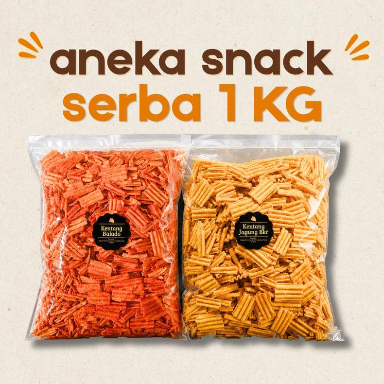 Aneka Snack Grosir Serba 1 KG / Grosir Kilo Kiloan / Cemilan Camilan Bal Grosiran Diskon