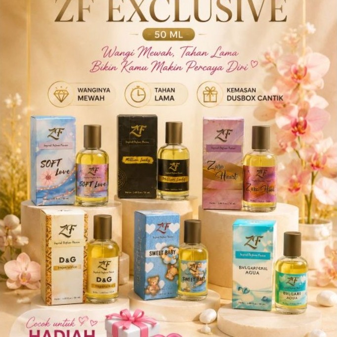 Parfum ZF Exclusive 50 ML dalam Dus Box Cantik