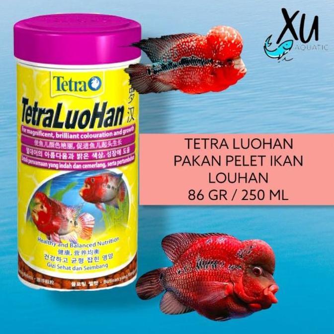 Pilihan - Tetra Louhan 86 Gram 250 Ml / Tetra Luohan Pakan Pelet Ikan Louhan