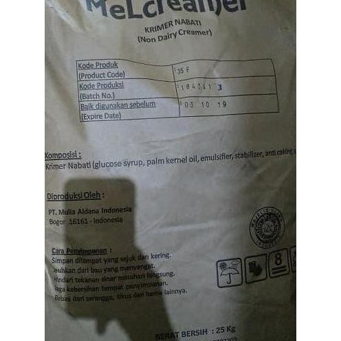 Cevakikah_Satushop - Bubuk Creamer Melcreamer / Mel Creamer 35F 25Kg Gosend Only!!!