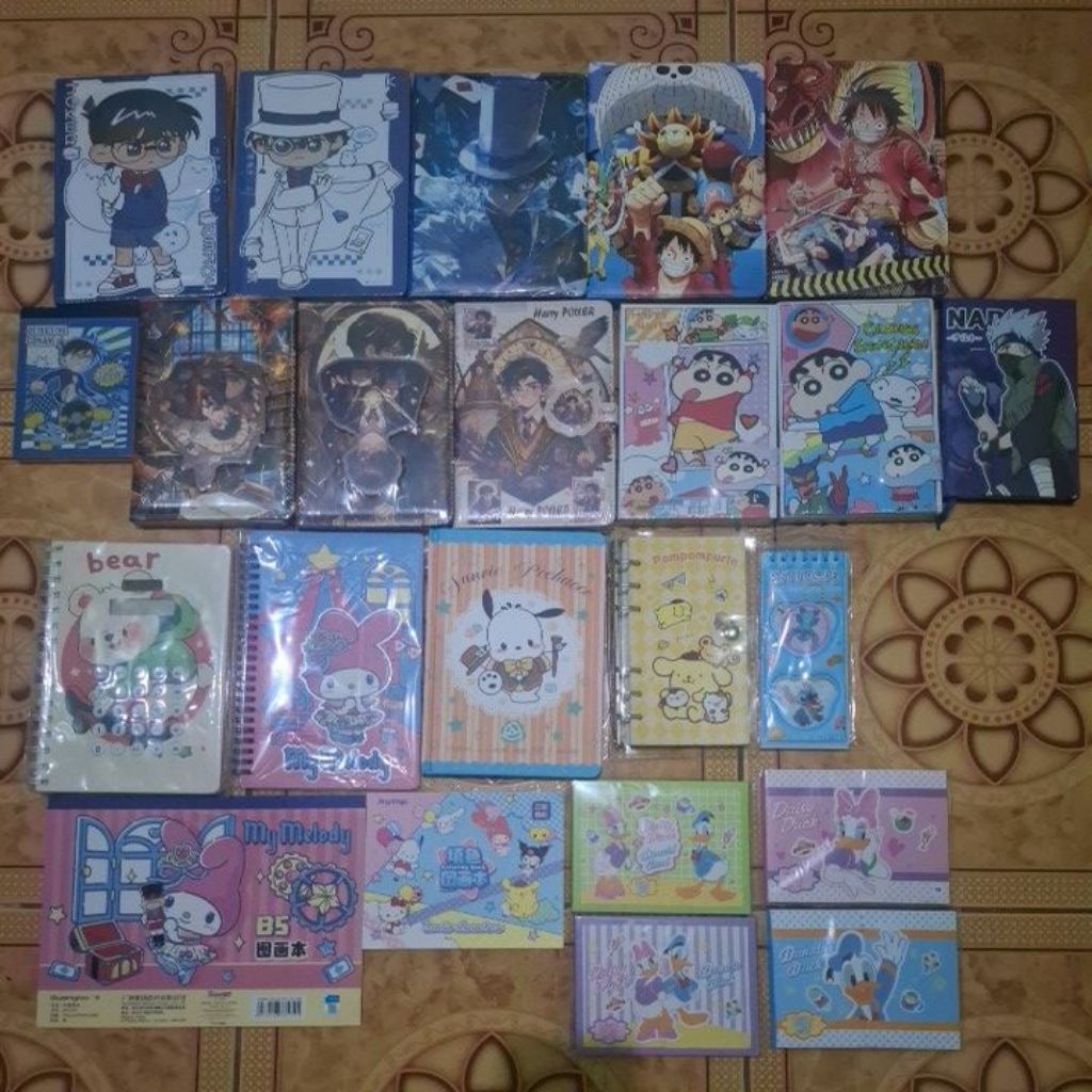 Notebook Kayou Guangbo Joytop Full Color Bergambar Conan, Kaito Kid, One Piece Naruto Hary Potter Sh