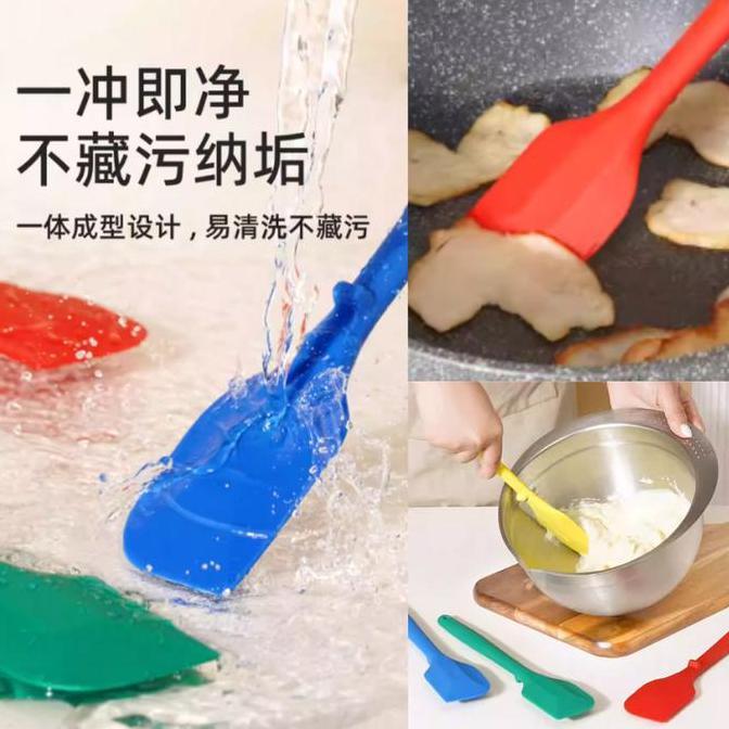 Sanneng Spatula Silicone / Heat-resistant Silicone Spatula Color Blue