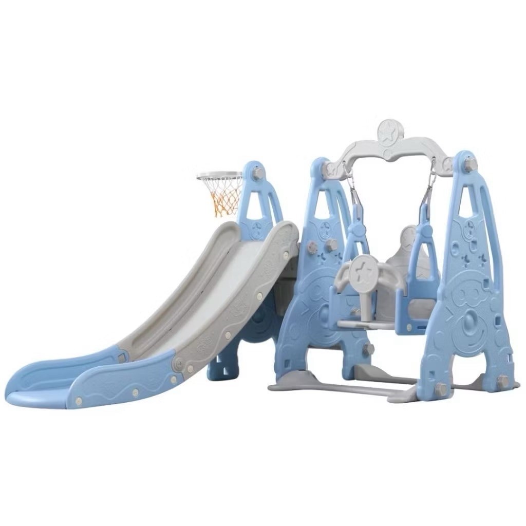 Second/bekas Parklon Multifungsi 5 in 1 / 3 in 1 Perosotan Dolphin Anak Dengan Ayunan Ring Basket Bo