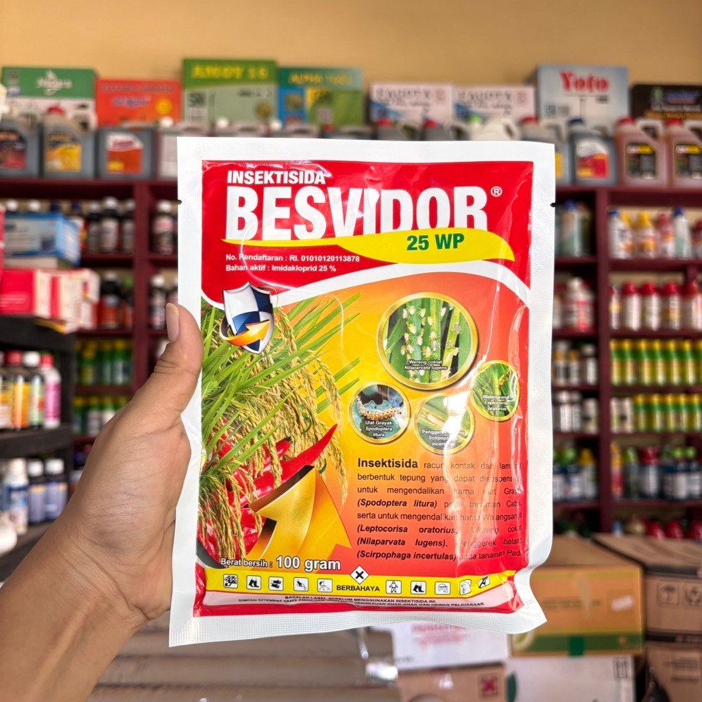 INSEKTISIDA BESVIDOR 25WP 100gram - INSEKTISIDA IMIDAKLOPRID