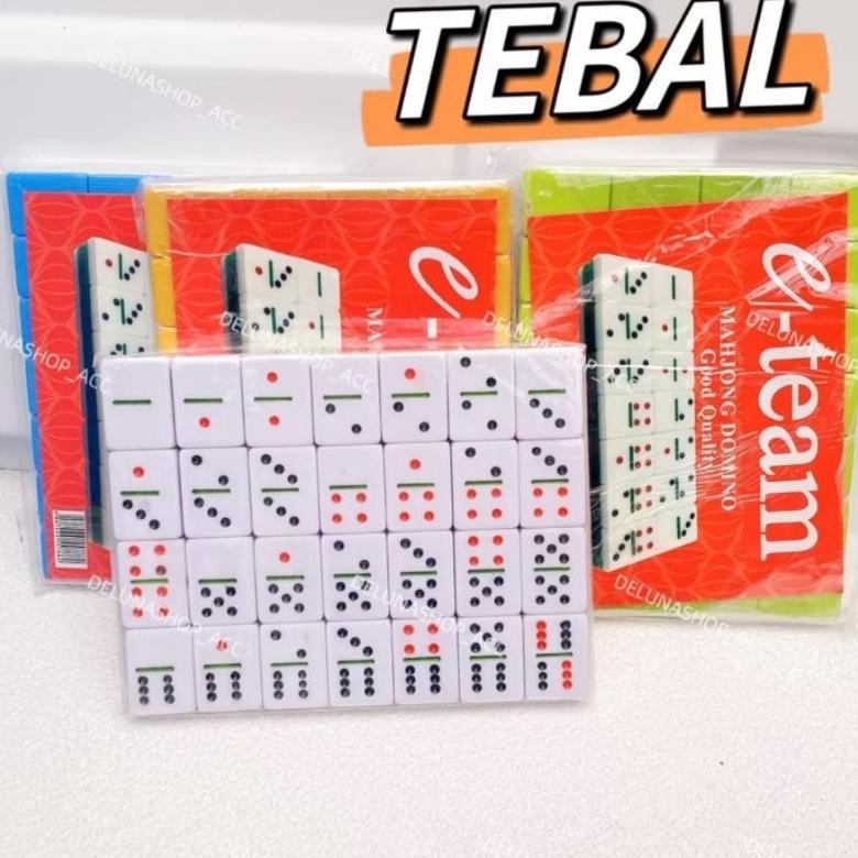 Domino Batu Gaplek Tebal 1,5 cm /  Domino Batu Gaple Tebal / Dam Batu Tebal DISKON