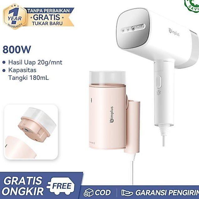 Midea - Special Setrika Uap 2-In-1 Low Watt 800W Setrika Uap Genggam Kapasitas 170Ml Portable Dapat