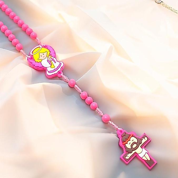 DOVEGIRL KALUNG ROSARIO ANAK KATOLIK MANIK KAPUR 8 MM / ROSARIO KATOLIK / ROSARIO SEKAMI
