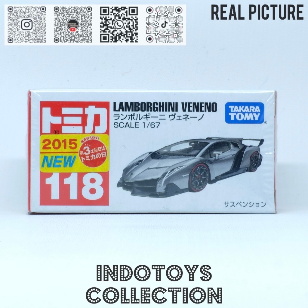 Tomica Regular 118 ~ Lamborghini Veneno (First Edition)