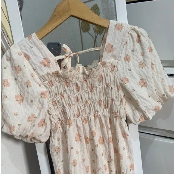 blouse bunga vintage