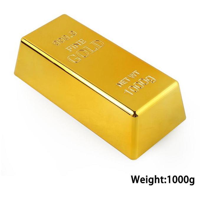 Toys- Emas Simulasi / Mainan Batangan Emas / Pirate Gold Bar Treasure 1000G
