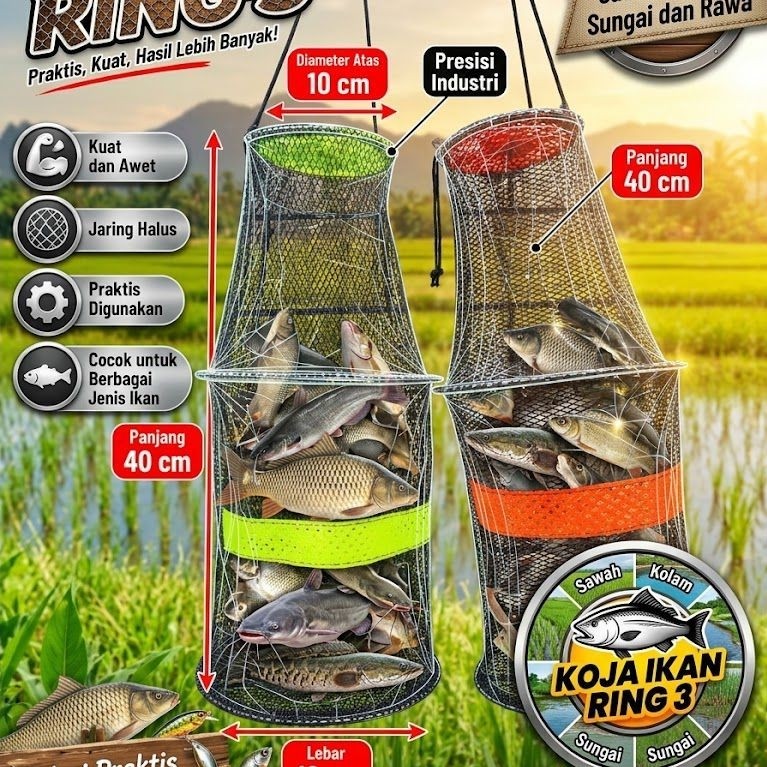 Koja Jaring Penampung Ikan KOJA RARA PRODUKSI LOKAL / KOJA Ikan Nila
