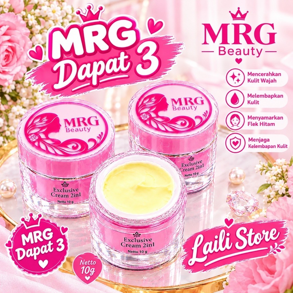 AGEN MRG Exclusive Cream 2in1 BPOM Mencerahkan