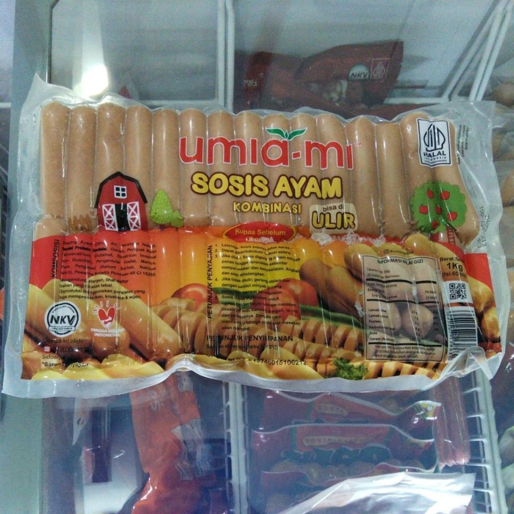 UMIAMI Sosis Ayam 1kg Isi 60s / Sosis Ayam