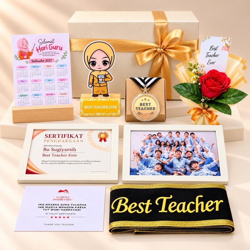 Hampers Hari Guru - Hampers Teachers Day - Hadiah - Kado Hari Guru Nasional - Kado Wali Kelas - Meda