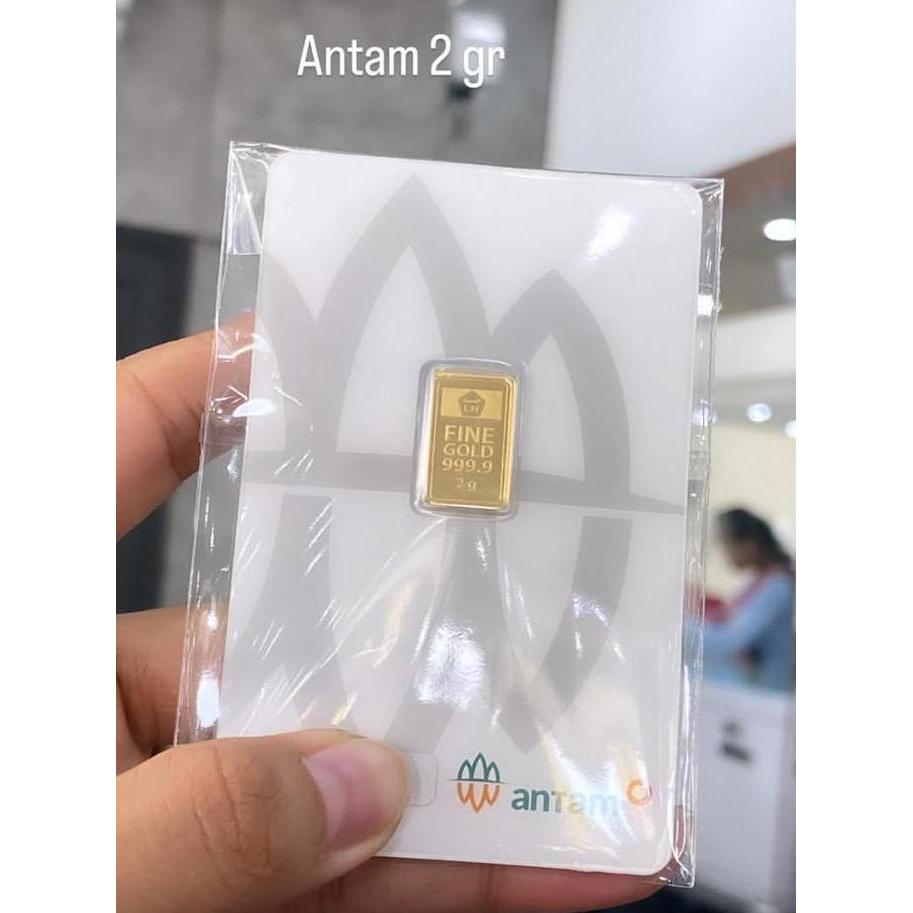 Terlaris Antam Logam Mulia Certicard Emas Batangan 2 Gram, Lm Antam - 2 Gram