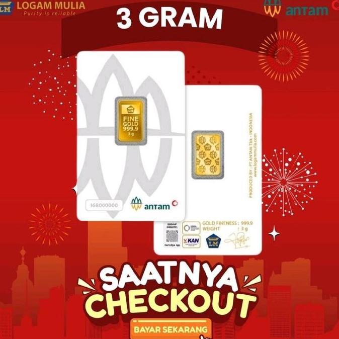 Terlaris Antam 3 Gram. Emas Antam 3 Gram Redmark.