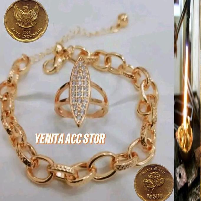 gelang rantai cincin koin 1991