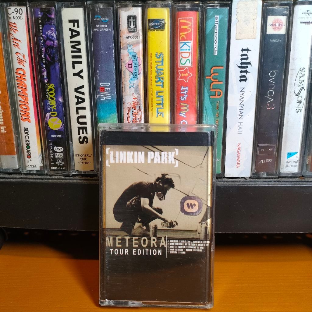 Kaset Pita Linkin Park Meteora Tour Edition Live Somewhere I Belong Breaking The Habit bagus kaku be
