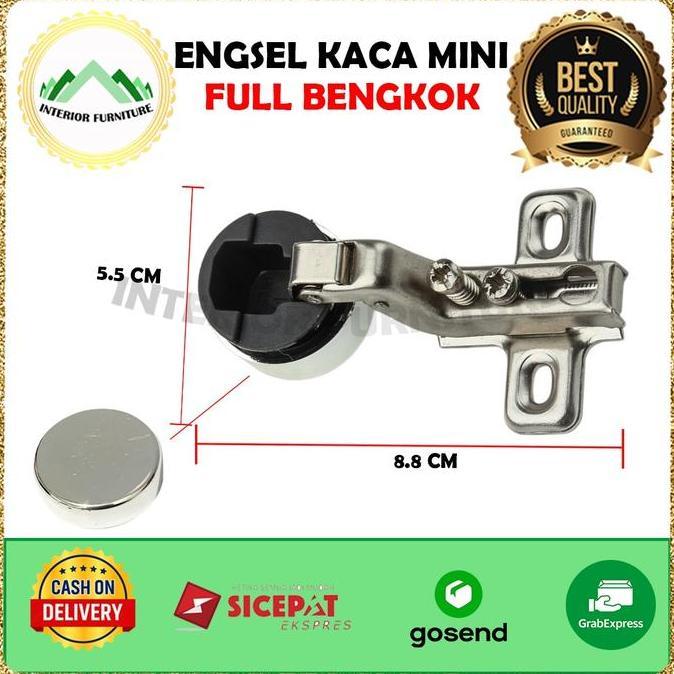 Engsel Sendok Lemari Kaca / Engsel Sendok Kaca Free Skrup