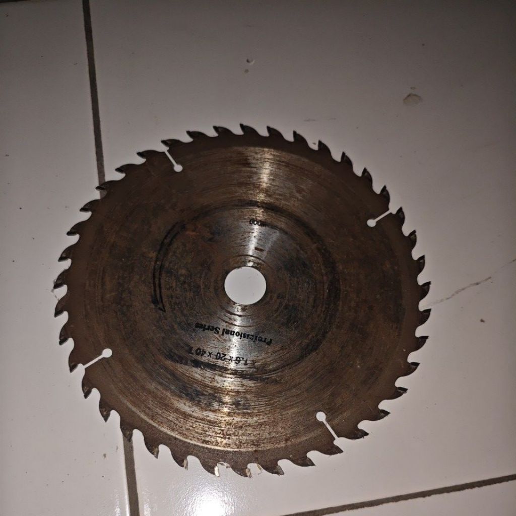 FUJIYAMA 7 X 40T Circular Saw Blade TCT Mata Pisau Potong Gergaji Kayu bekas rasa baru