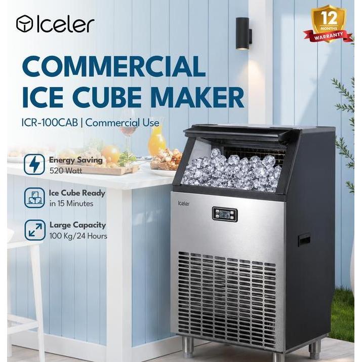 Store- Mesin Es Batu Kristal Iceler Ice Maker 100Kg/24Jam Kapasitas Besar