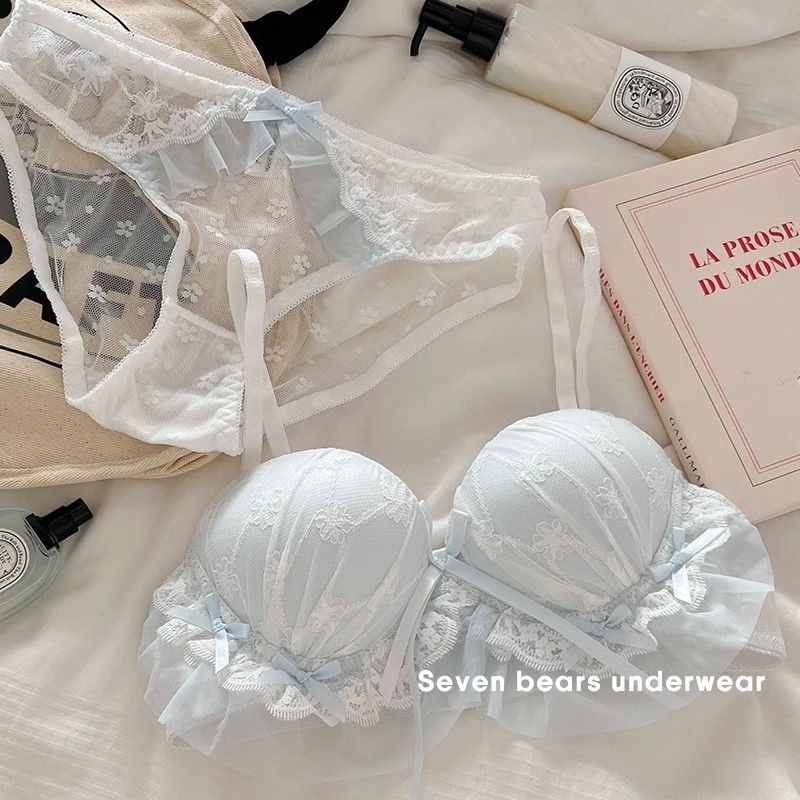 [COD]Jepang manis Lolita lucu pita dada kecil berkumpul bra tanpa cincin