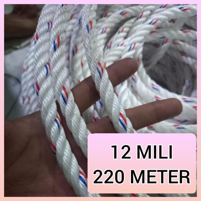 tali tambang 2mm 220METER / roll tali tambang ppd 2 mm
