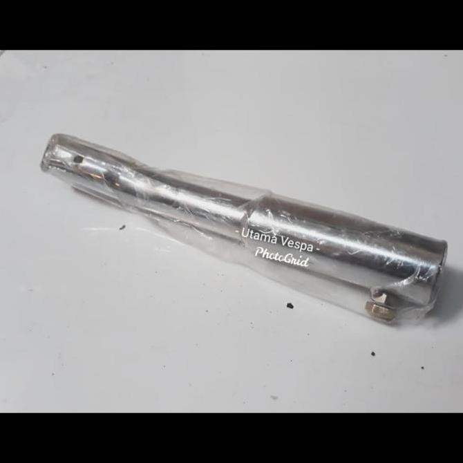 Silencer slenser Sambungan knalpot Vespa Super Sprint PX VBB krom