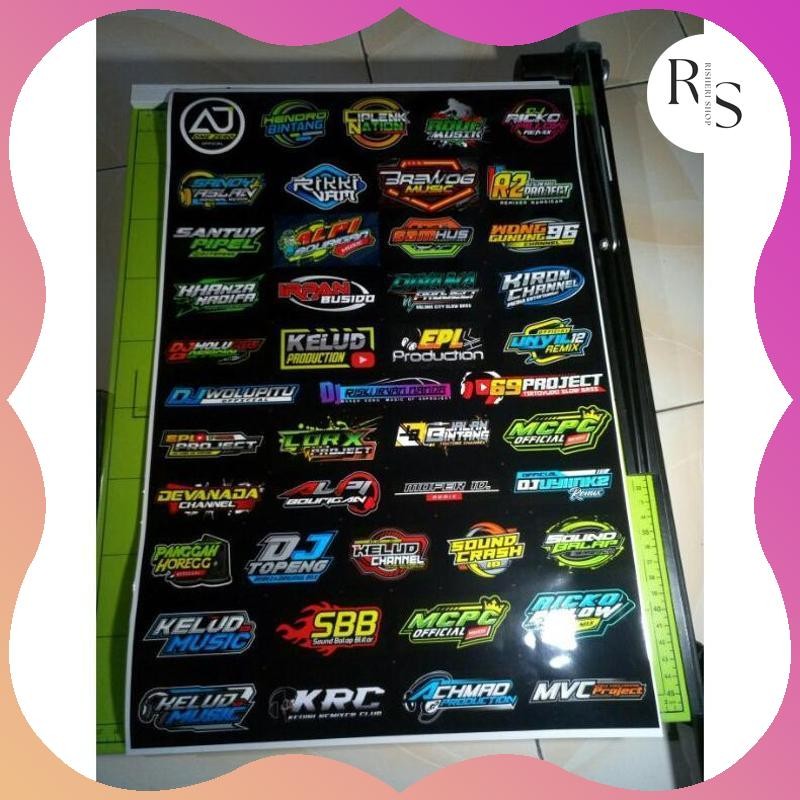 

9.9 Stiker Remixer DJ - Pack Isi 45 Sticker - 69 PROJECT AJY ONE ZERO MCPC Viral Kekinian Terbaru 2025 ST-91