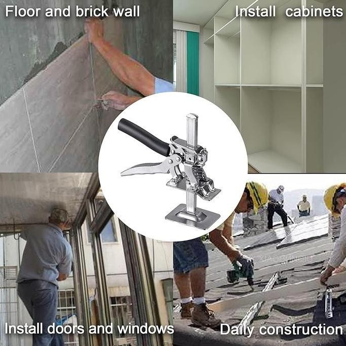 Dongkrak Perabotan Mebel Lemari Alat Bantu Angkat Ungkit Barang Pintu Ubin 160 Kg Tile Labor Saving 