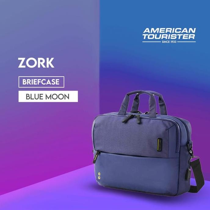 American Tourister Zork Briefcase As - Blue Moon