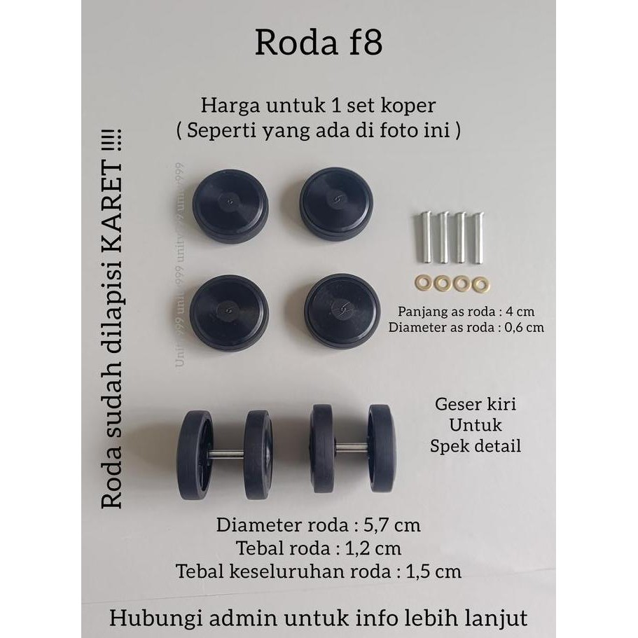 .........] roda koper roda koper pengganti roda double wheel roda pengganti rodakoper F7