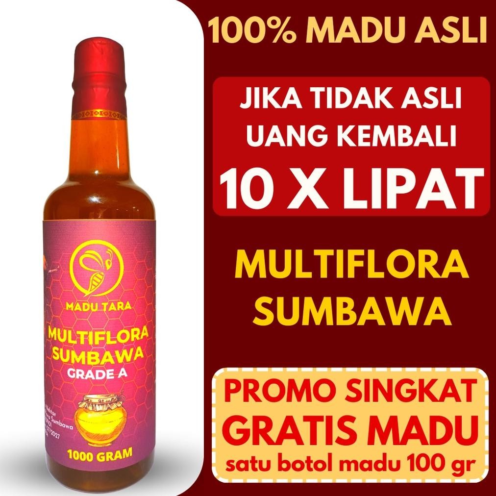 

(Terbaru) MADU MULTIFLORA SUMBAWA 100%ASLI MENTAH MURNI RAW PURE HONEY MADU TARA (Terlaris)