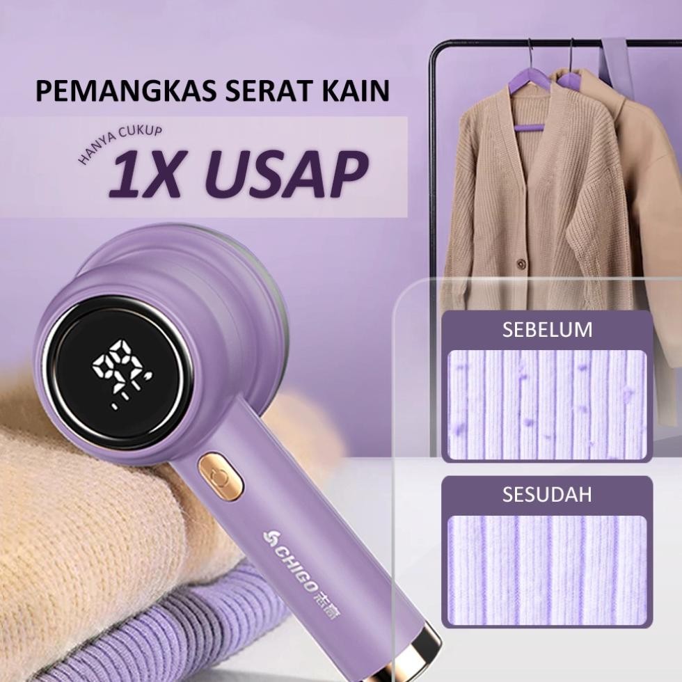 Fur Ball Trimmer Hair Remover Electric Pembersih Bulu Baju Pakaian Jaket Sweater aSt
