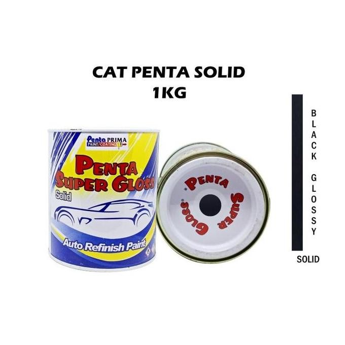 :<:<:<:<] CAT PENTA BLACK 0020 1 Kg - cat mobil hitam - cat penta hitam - cat hitam innova hitam hon