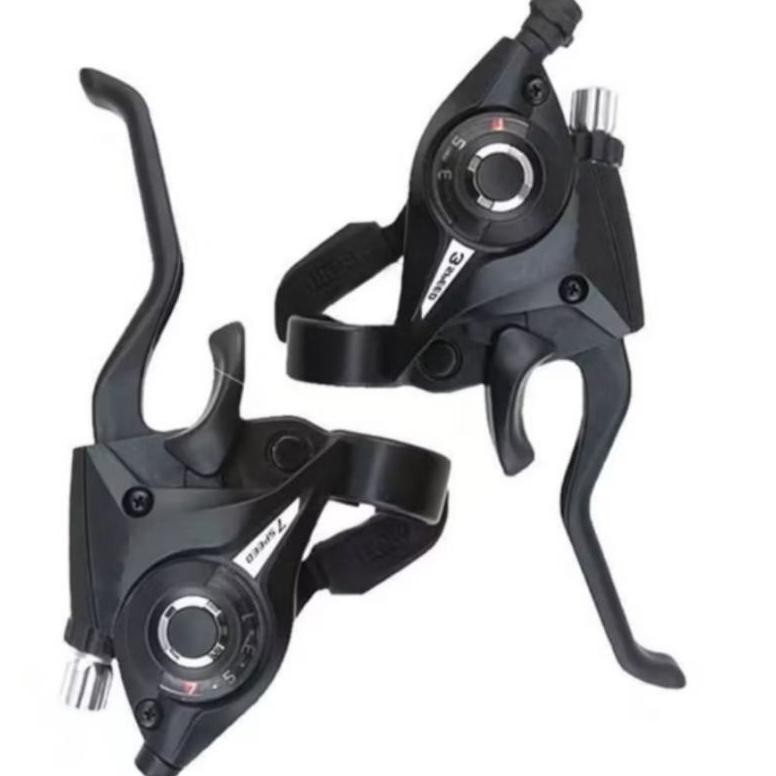 Gh-56 Gha-68 Shifter Operan Gigi Sepeda Mtb 3*7 Handle Alloy 1Set Kiri Kanan Handel Sifter Federal G
