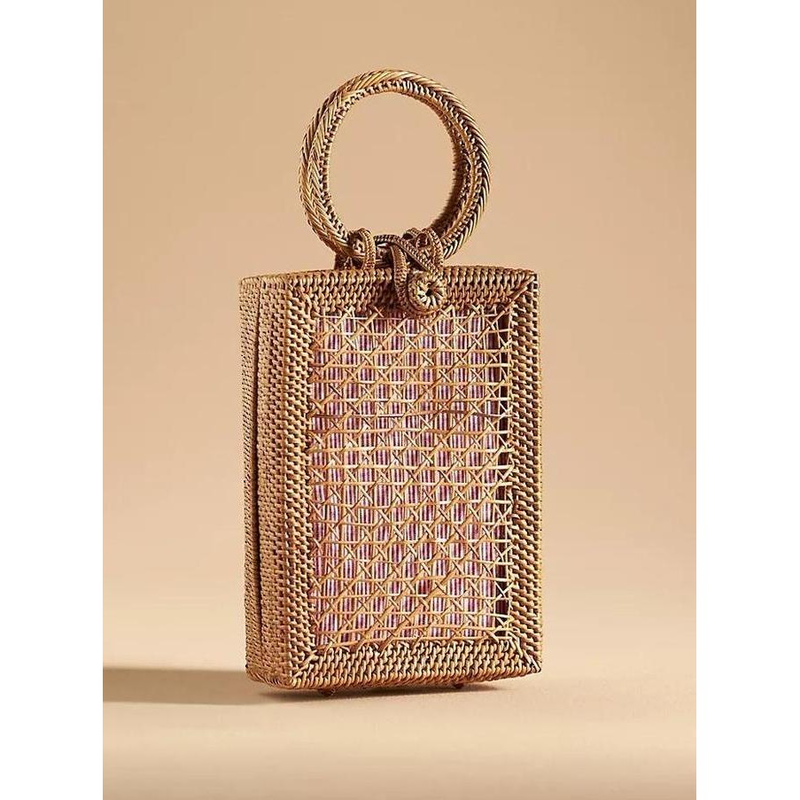 Kekalikjaya Tas Rotan Ate Kotak Krawang O Rattan Handbag Ketak Bali