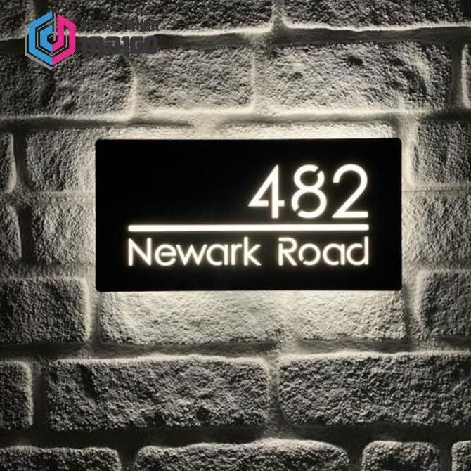 Nomor Rumah / Plat Nomor Rumah Aklirik / No Alamat Rumah Lampu Kerenn